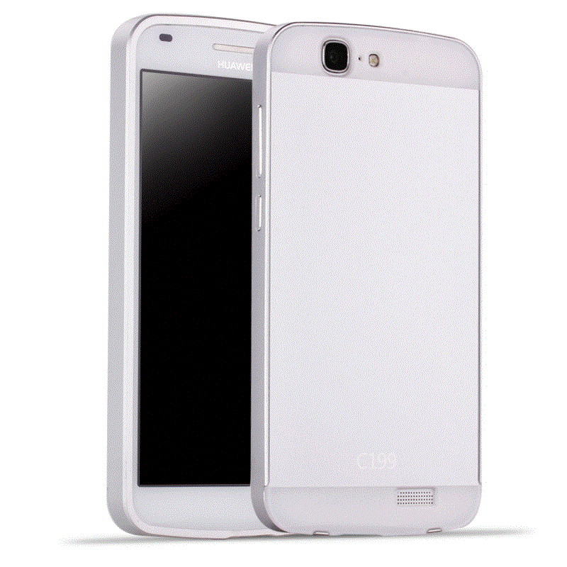Etui Huawei Ascend G7 Metal Lyseblå Telefon, Cover Huawei Ascend G7 Tasker