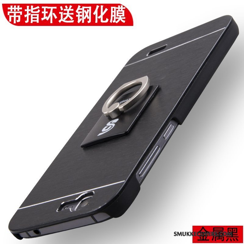 Etui Huawei Ascend G7 Metal Nubuck Anti-fald, Cover Huawei Ascend G7 Beskyttelse Guld Trend