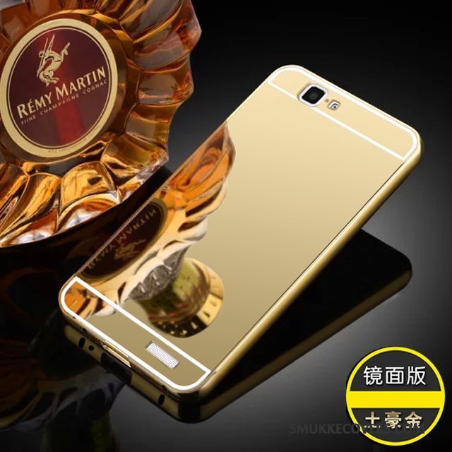 Etui Huawei Ascend G7 Metal Telefonramme, Cover Huawei Ascend G7 Beskyttelse Bagdæksel Anti-fald