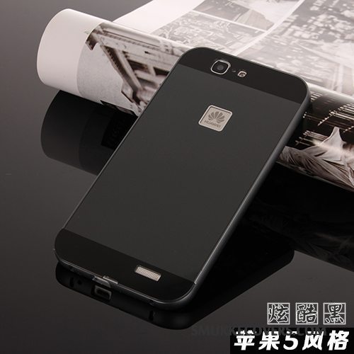 Etui Huawei Ascend G7 Metal Telefonramme, Cover Huawei Ascend G7 Beskyttelse Bagdæksel Anti-fald