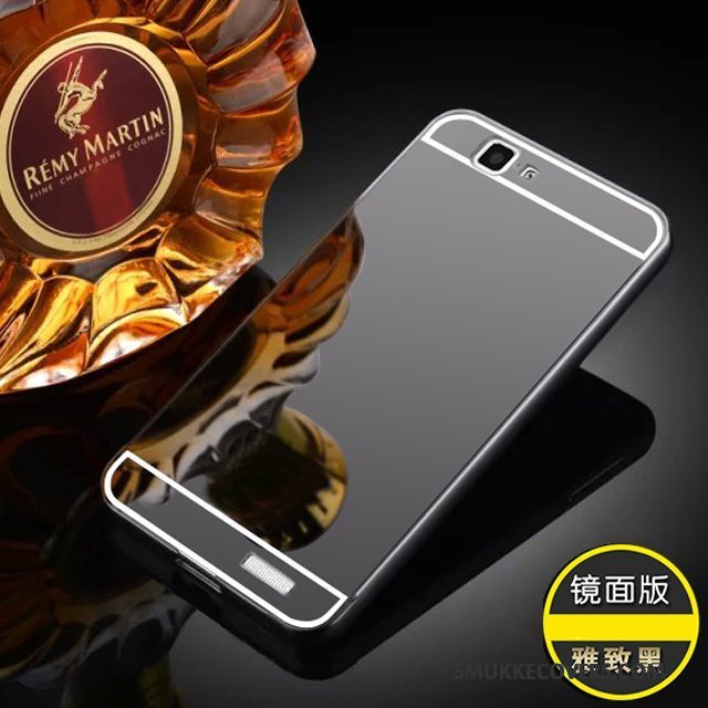 Etui Huawei Ascend G7 Metal Telefonramme, Cover Huawei Ascend G7 Beskyttelse Bagdæksel Anti-fald