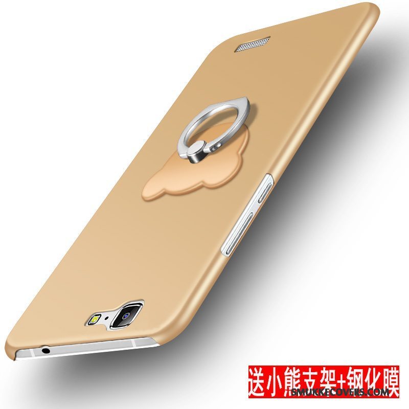 Etui Huawei Ascend G7 Silikone Anti-fald Hård, Cover Huawei Ascend G7 Farve Nubuck Telefon