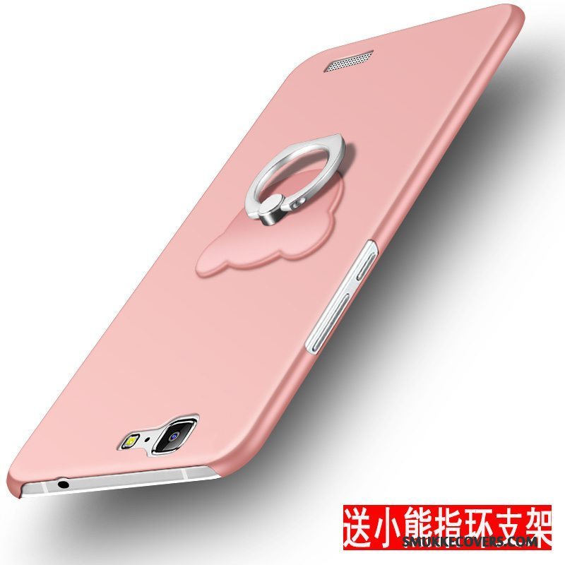 Etui Huawei Ascend G7 Silikone Anti-fald Hård, Cover Huawei Ascend G7 Farve Nubuck Telefon