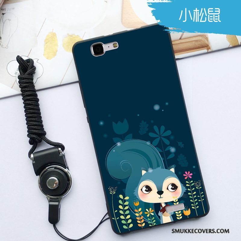 Etui Huawei Ascend G7 Silikone Hængende Ornamenter Telefon, Cover Huawei Ascend G7 Cartoon Lyse Grøn