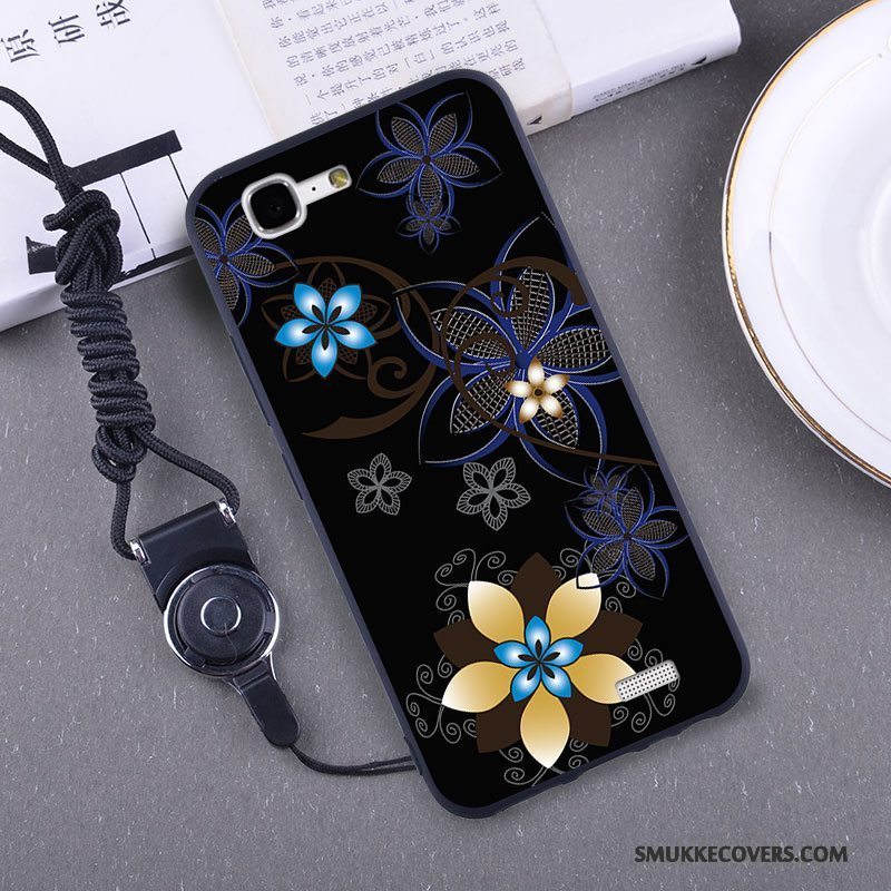 Etui Huawei Ascend G7 Silikone Hængende Ornamenter Telefon, Cover Huawei Ascend G7 Skærmbeskyttelse Gul