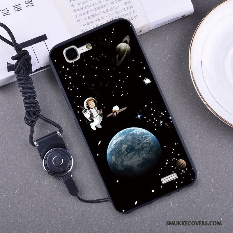 Etui Huawei Ascend G7 Silikone Hængende Ornamenter Telefon, Cover Huawei Ascend G7 Skærmbeskyttelse Gul