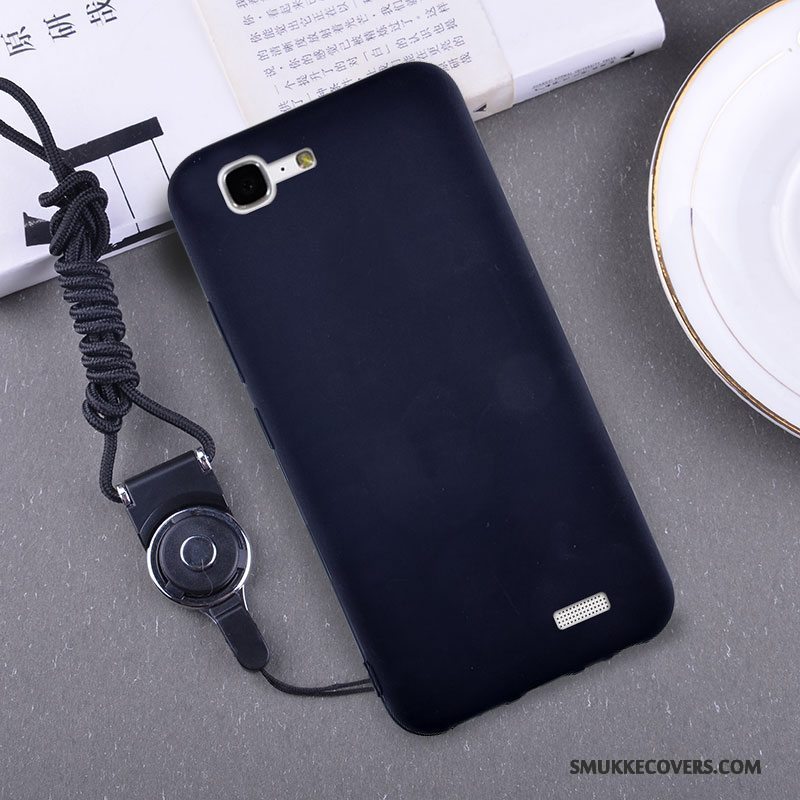 Etui Huawei Ascend G7 Silikone Hængende Ornamenter Telefon, Cover Huawei Ascend G7 Skærmbeskyttelse Gul