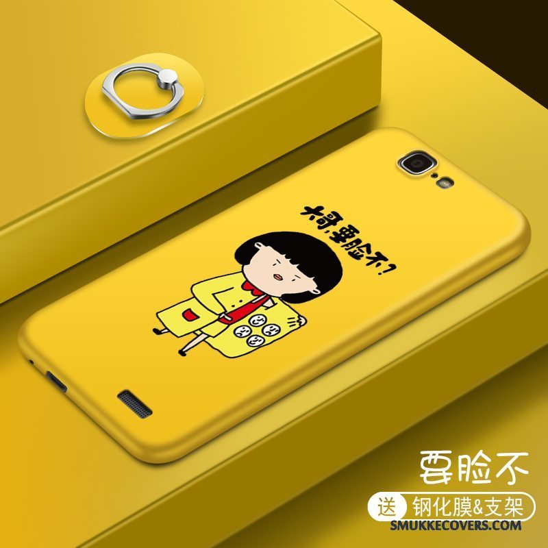 Etui Huawei Ascend G7 Silikone Trend Telefon, Cover Huawei Ascend G7 Blød Grøn Af Personlighed