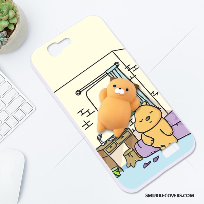 Etui Huawei Ascend G7 Tasker Anti-fald Telefon, Cover Huawei Ascend G7 Blød Gul