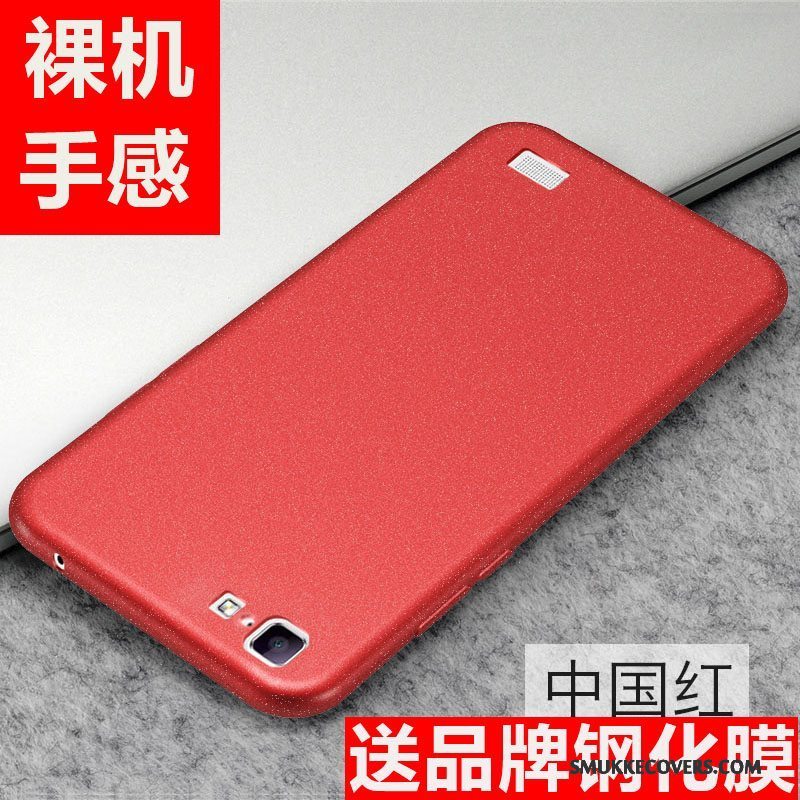 Etui Huawei Ascend G7 Tasker Anti-fald Telefon, Cover Huawei Ascend G7 Silikone Nubuck Lyserød