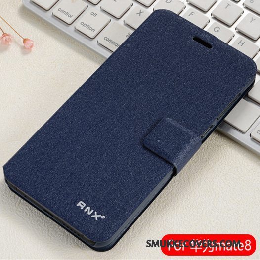 Etui Huawei Ascend Mate 7 Beskyttelse Cyan Telefon, Cover Huawei Ascend Mate 7 Læder Anti-fald