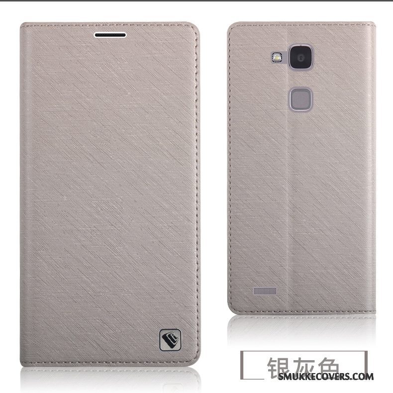 Etui Huawei Ascend Mate 7 Beskyttelse Telefongrå, Cover Huawei Ascend Mate 7 Tasker