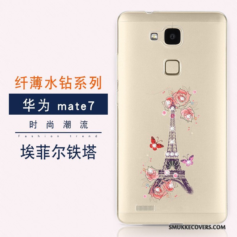 Etui Huawei Ascend Mate 7 Blød Ny Telefon, Cover Huawei Ascend Mate 7 Luksus Trend Anti-fald