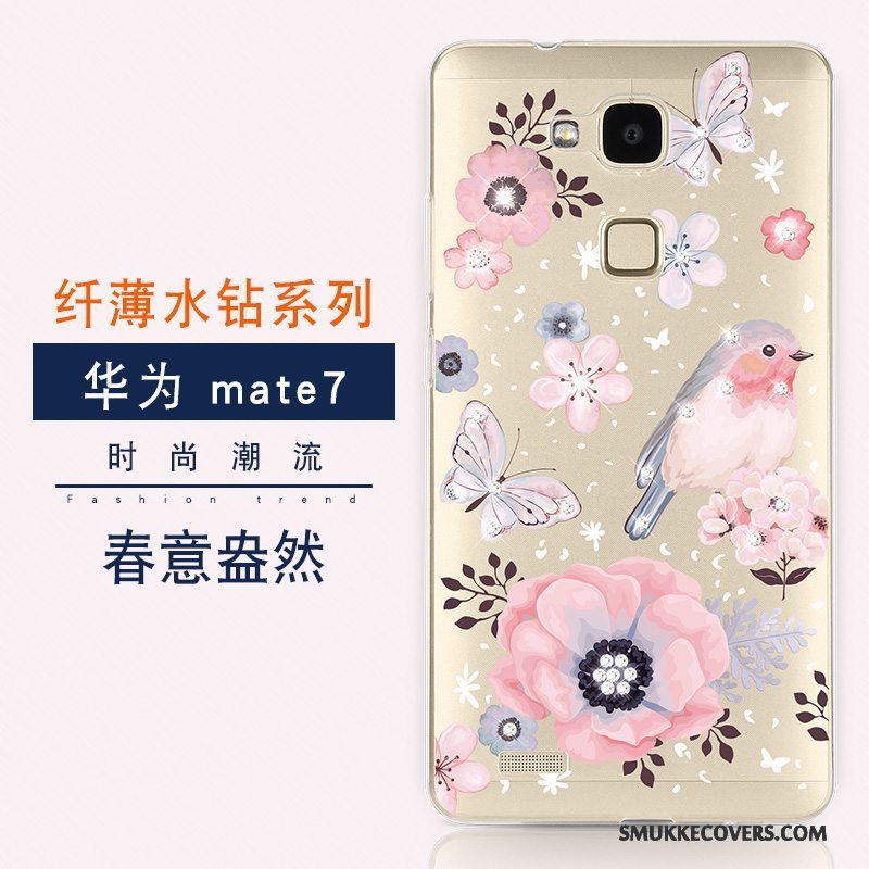 Etui Huawei Ascend Mate 7 Blød Ny Telefon, Cover Huawei Ascend Mate 7 Luksus Trend Anti-fald