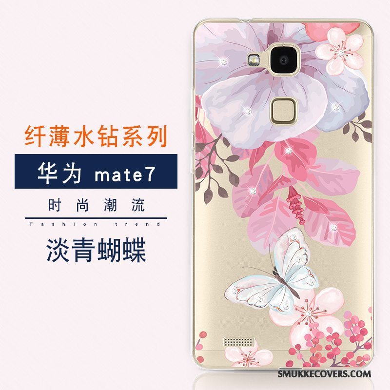 Etui Huawei Ascend Mate 7 Blød Ny Telefon, Cover Huawei Ascend Mate 7 Luksus Trend Anti-fald