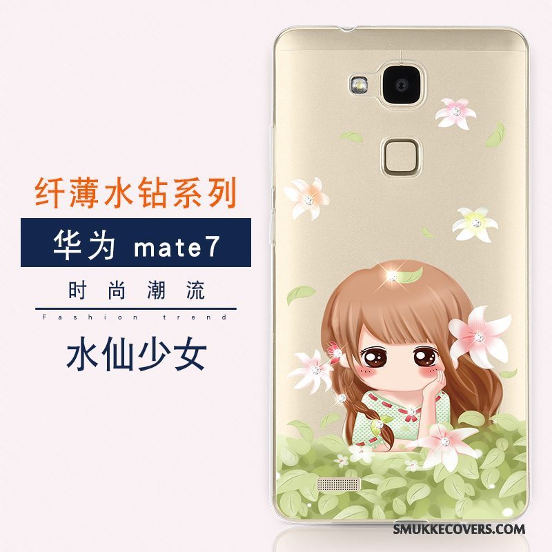 Etui Huawei Ascend Mate 7 Blød Ny Telefon, Cover Huawei Ascend Mate 7 Luksus Trend Anti-fald