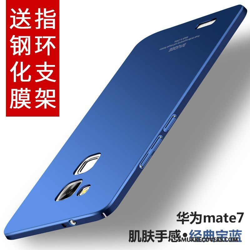 Etui Huawei Ascend Mate 7 Farve Sort Hård, Cover Huawei Ascend Mate 7 Beskyttelse Anti-fald Tynd