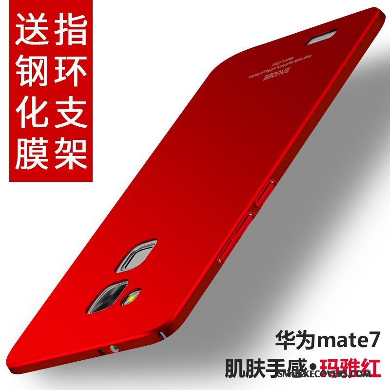 Etui Huawei Ascend Mate 7 Farve Sort Hård, Cover Huawei Ascend Mate 7 Beskyttelse Anti-fald Tynd
