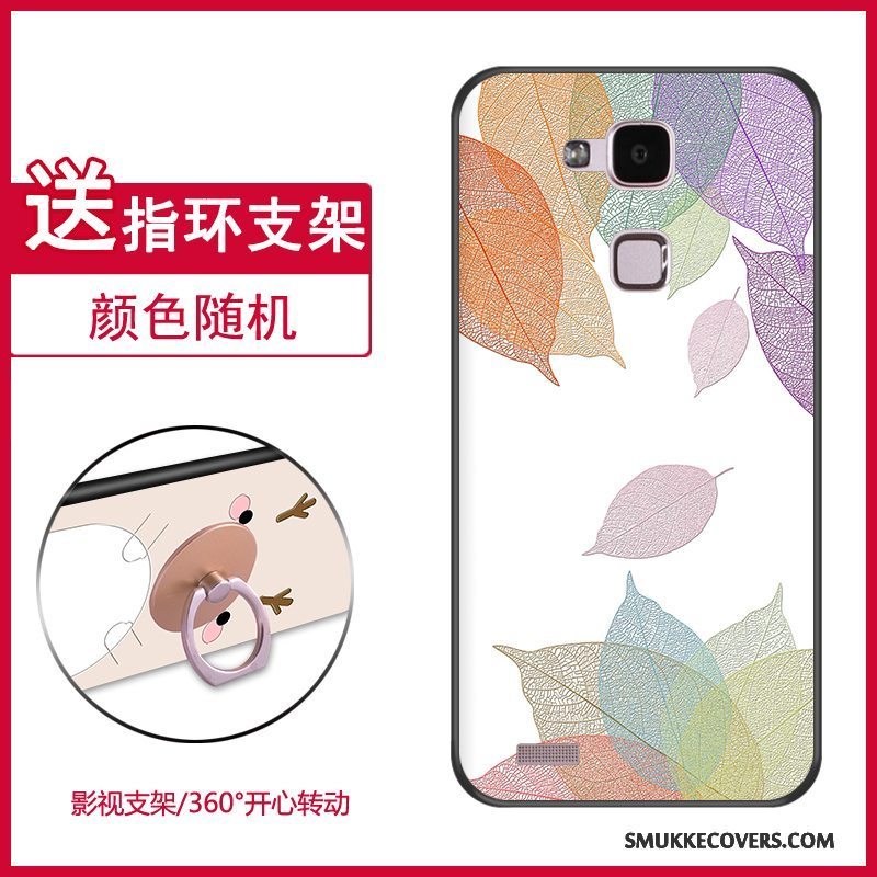 Etui Huawei Ascend Mate 7 Kreativ Lyseblå Anti-fald, Cover Huawei Ascend Mate 7 Cartoon Telefonaf Personlighed