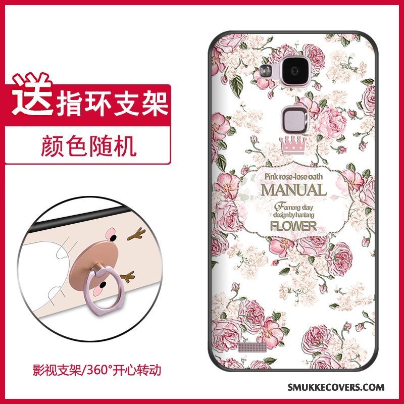 Etui Huawei Ascend Mate 7 Kreativ Lyseblå Anti-fald, Cover Huawei Ascend Mate 7 Cartoon Telefonaf Personlighed