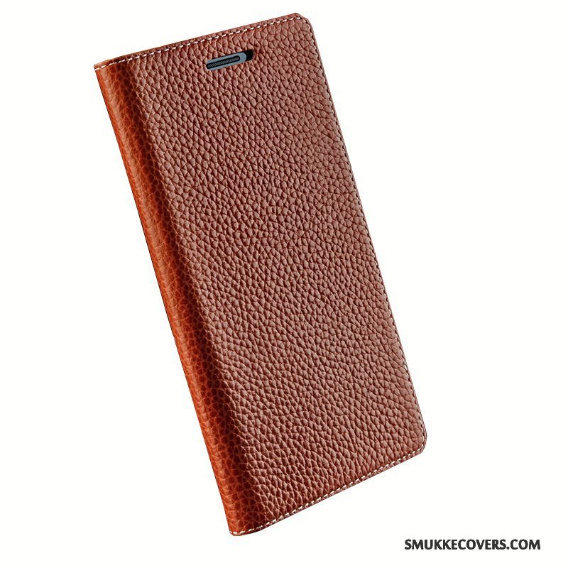 Etui Huawei Ascend Mate 7 Læder Sort Telefon, Cover Huawei Ascend Mate 7 Beskyttelse Simple