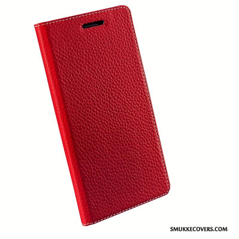 Etui Huawei Ascend Mate 7 Læder Sort Telefon, Cover Huawei Ascend Mate 7 Beskyttelse Simple