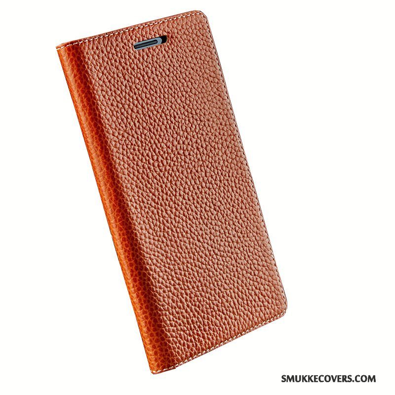 Etui Huawei Ascend Mate 7 Læder Sort Telefon, Cover Huawei Ascend Mate 7 Beskyttelse Simple