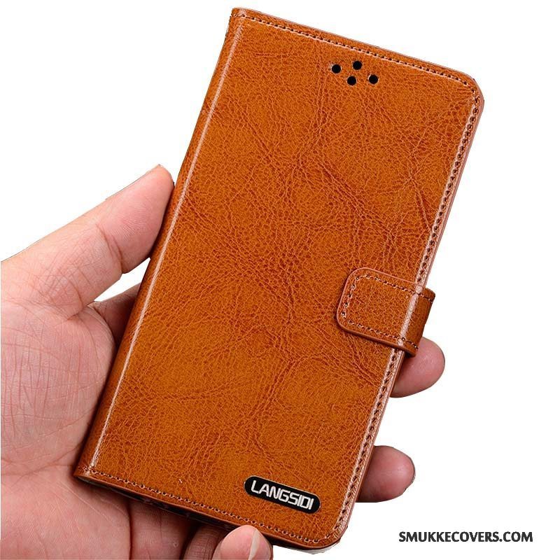 Etui Huawei Ascend Mate 7 Læder Sort Telefon, Cover Huawei Ascend Mate 7 Beskyttelse Simple