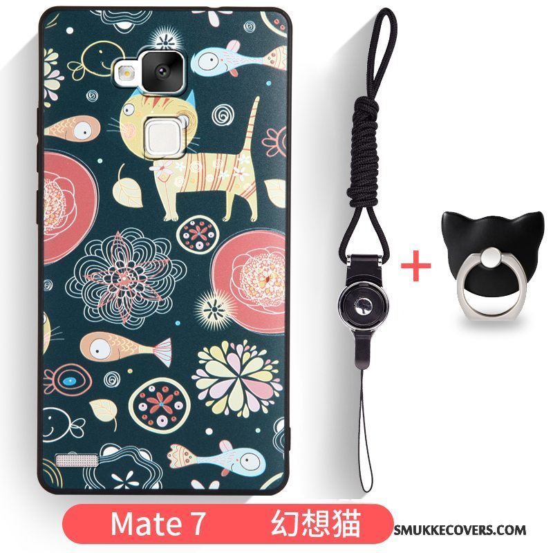 Etui Huawei Ascend Mate 7 Tasker Trend Anti-fald, Cover Huawei Ascend Mate 7 Kreativ Telefonsmuk