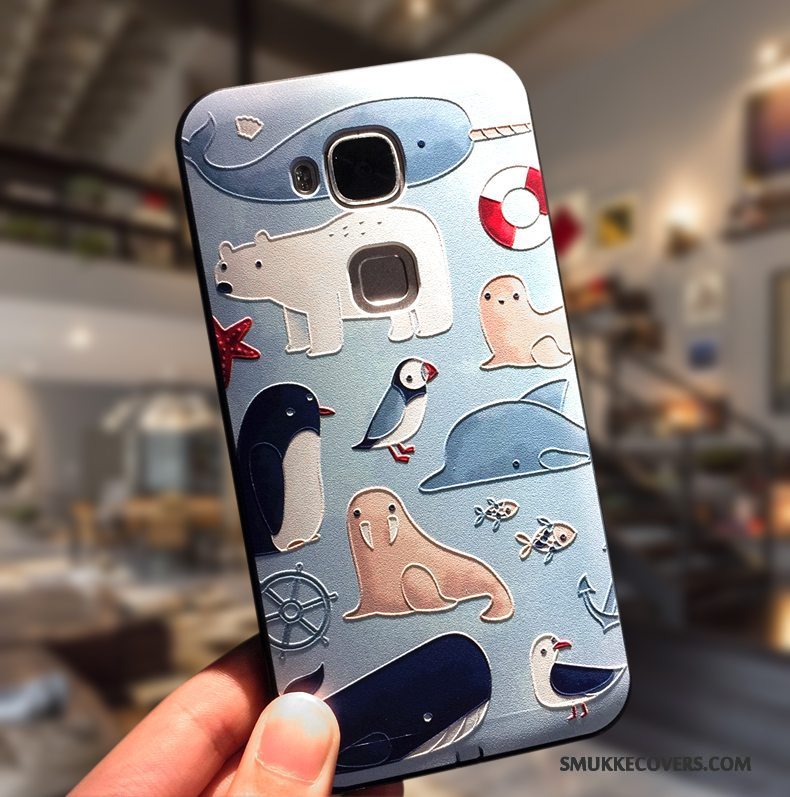 Etui Huawei G7 Plus Beskyttelse Hård Trend, Cover Huawei G7 Plus Cartoon Hængende Ornamenter Telefon