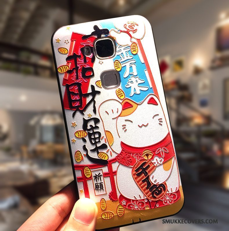 Etui Huawei G7 Plus Beskyttelse Hård Trend, Cover Huawei G7 Plus Cartoon Hængende Ornamenter Telefon