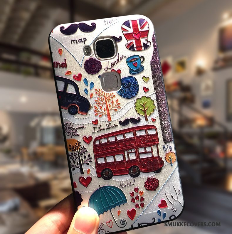 Etui Huawei G7 Plus Beskyttelse Hård Trend, Cover Huawei G7 Plus Cartoon Hængende Ornamenter Telefon