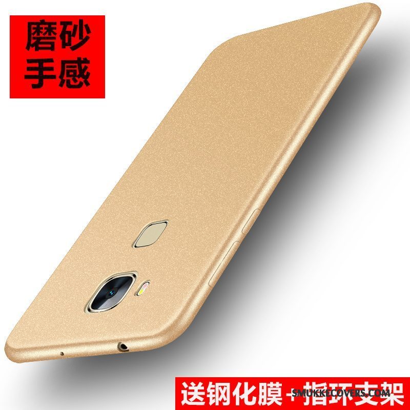 Etui Huawei G7 Plus Beskyttelse Nubuck Telefon, Cover Huawei G7 Plus Tasker Trend Rød