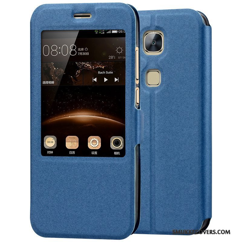 Etui Huawei G7 Plus Beskyttelse Rød Telefon, Cover Huawei G7 Plus Silikone