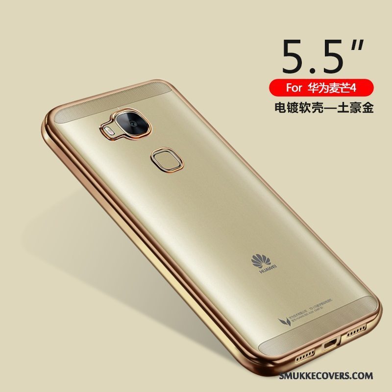 Etui Huawei G7 Plus Beskyttelse Telefongennemsigtig, Cover Huawei G7 Plus Tasker Guld