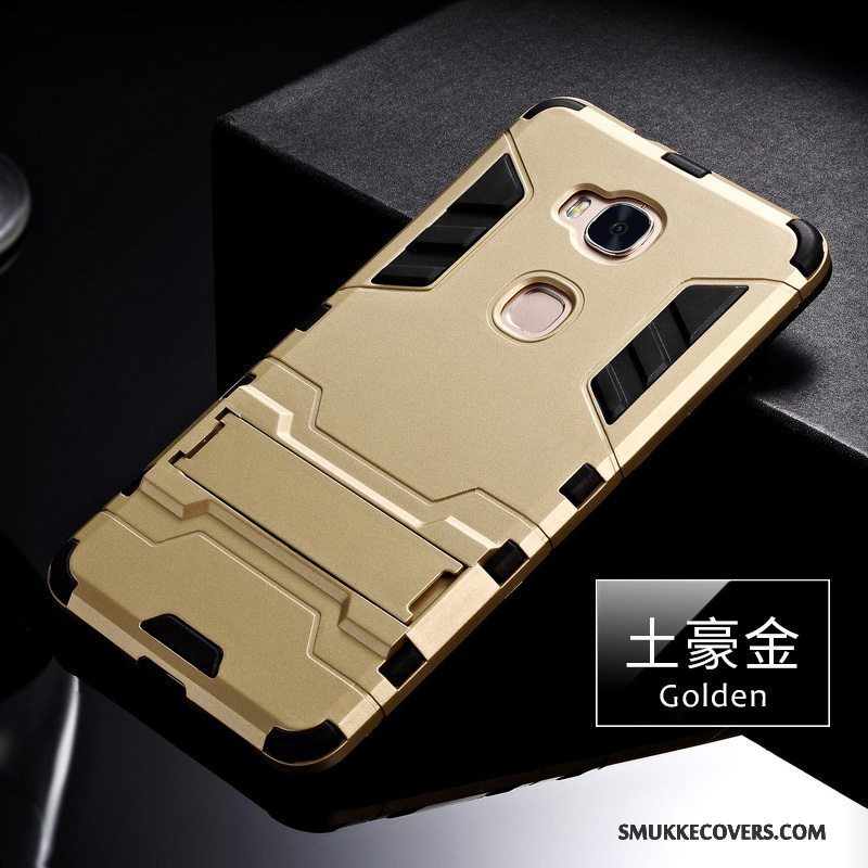 Etui Huawei G7 Plus Blød Guld Hård, Cover Huawei G7 Plus Silikone Nubuck Anti-fald