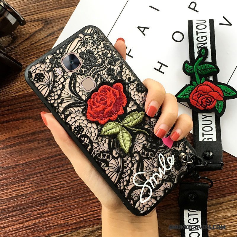 Etui Huawei G7 Plus Blød Hængende Ornamenter Blomster, Cover Huawei G7 Plus Beskyttelse Trend Telefon