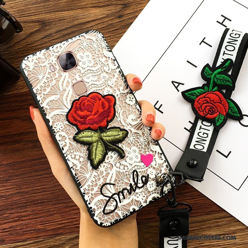 Etui Huawei G7 Plus Blød Hængende Ornamenter Blomster, Cover Huawei G7 Plus Beskyttelse Trend Telefon