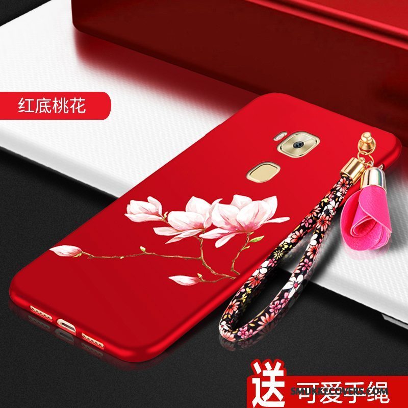 Etui Huawei G7 Plus Blød Rød Telefon, Cover Huawei G7 Plus Silikone