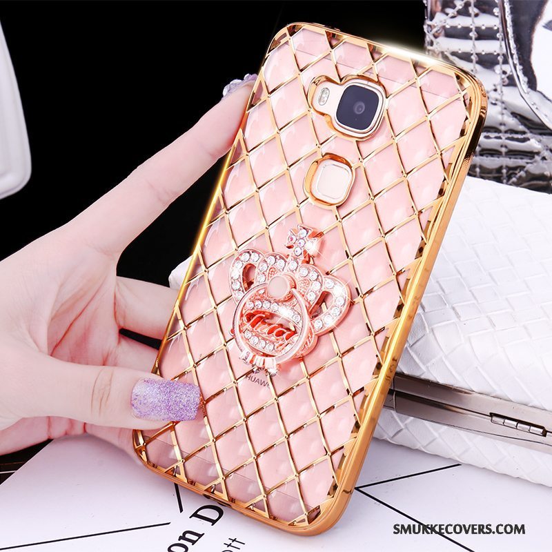 Etui Huawei G7 Plus Kreativ Ring Guld, Cover Huawei G7 Plus Silikone Tynd Telefon