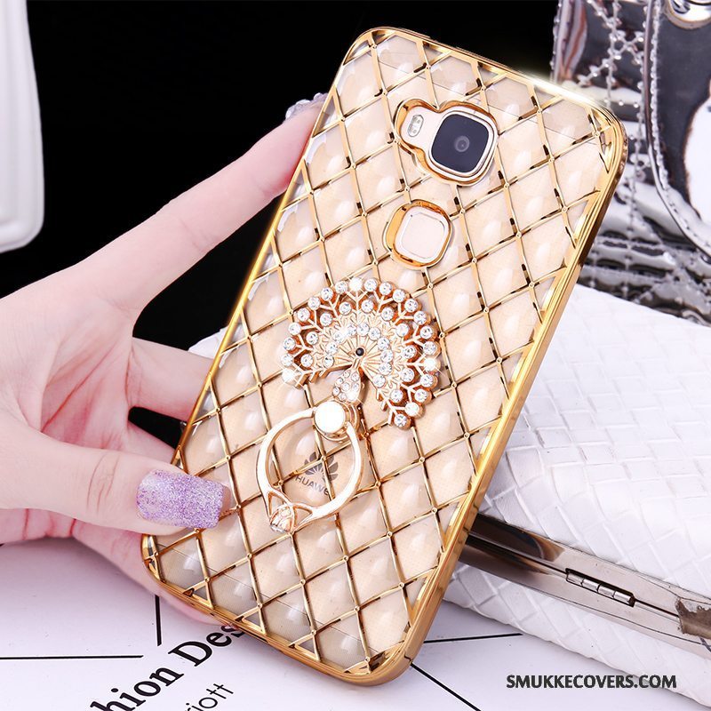 Etui Huawei G7 Plus Kreativ Ring Guld, Cover Huawei G7 Plus Silikone Tynd Telefon