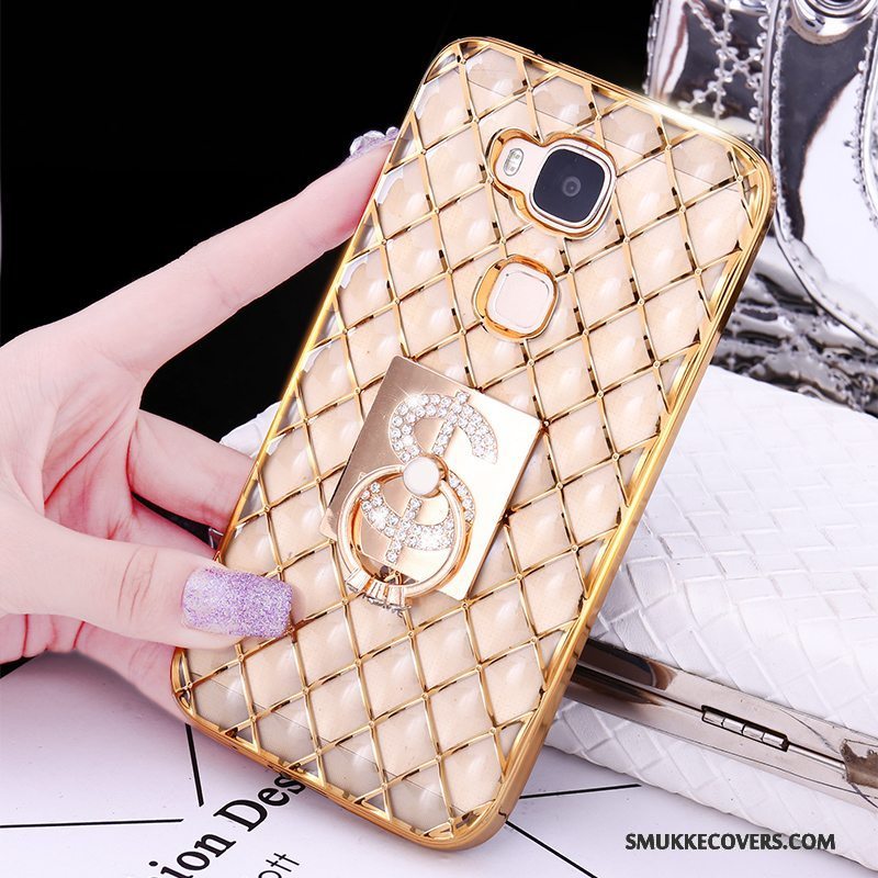 Etui Huawei G7 Plus Kreativ Ring Guld, Cover Huawei G7 Plus Silikone Tynd Telefon