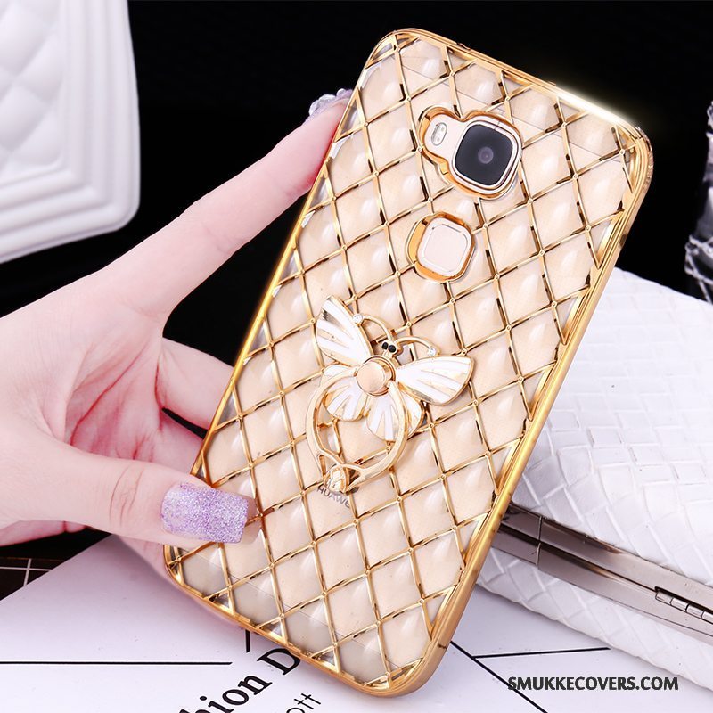 Etui Huawei G7 Plus Kreativ Ring Guld, Cover Huawei G7 Plus Silikone Tynd Telefon