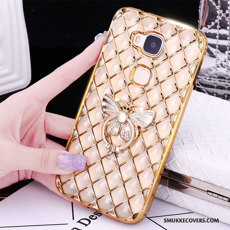 Etui Huawei G7 Plus Kreativ Ring Guld, Cover Huawei G7 Plus Silikone Tynd Telefon