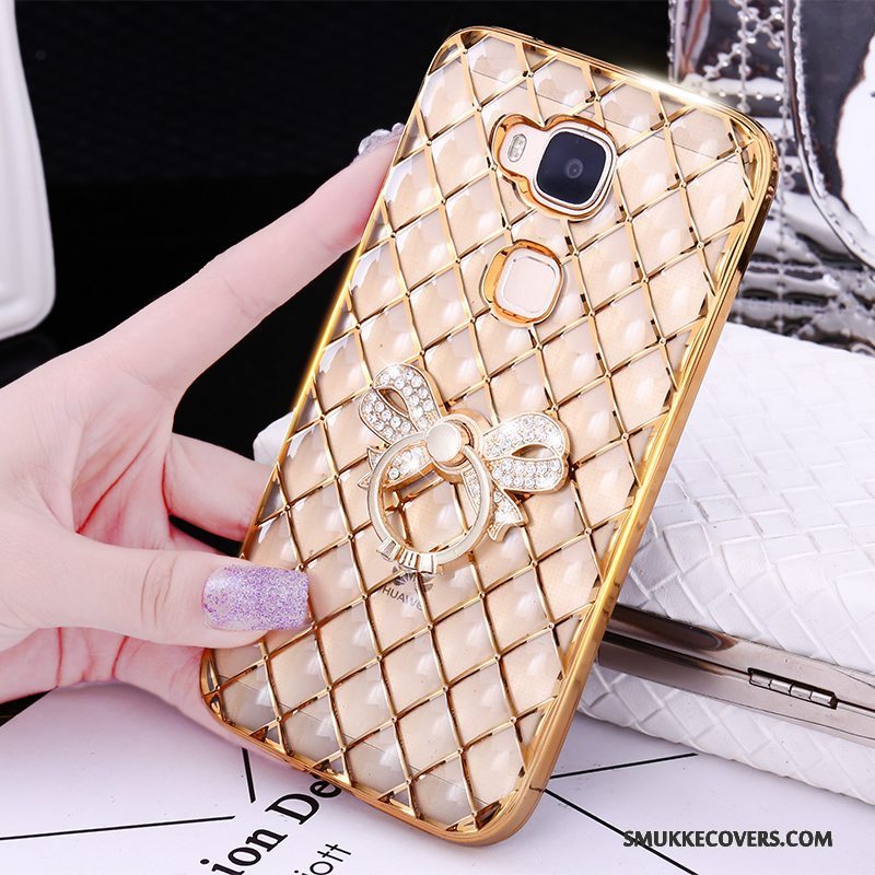 Etui Huawei G7 Plus Kreativ Ring Guld, Cover Huawei G7 Plus Silikone Tynd Telefon