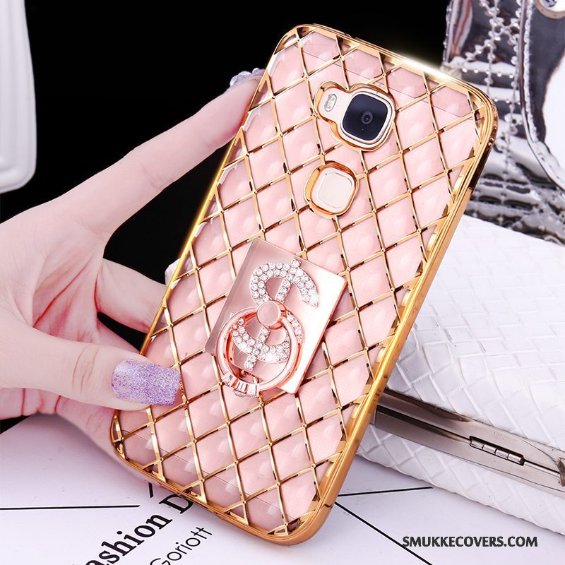 Etui Huawei G7 Plus Kreativ Ring Guld, Cover Huawei G7 Plus Silikone Tynd Telefon