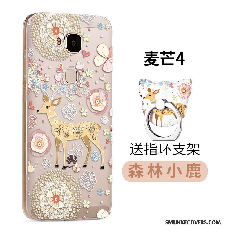 Etui Huawei G7 Plus Kreativ Telefontrend, Cover Huawei G7 Plus Silikone Lilla