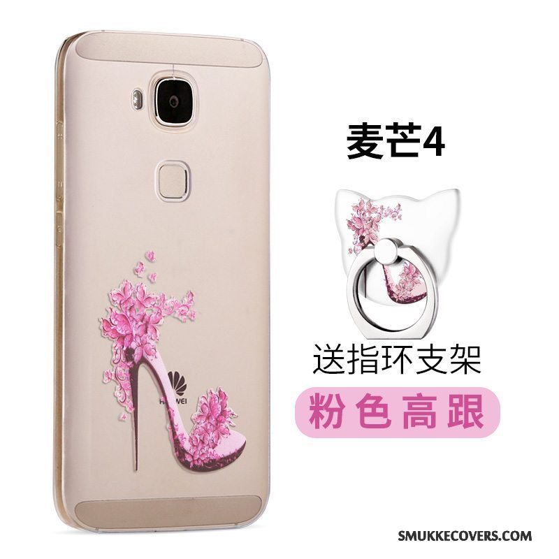 Etui Huawei G7 Plus Kreativ Telefontrend, Cover Huawei G7 Plus Silikone Lilla