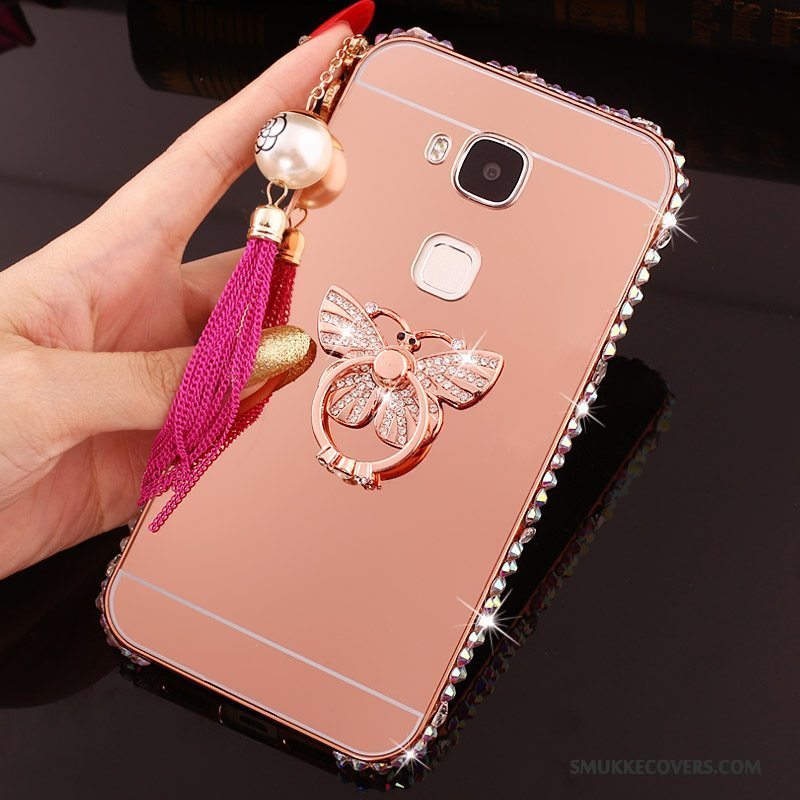 Etui Huawei G7 Plus Metal Af Personlighed Telefon, Cover Huawei G7 Plus Beskyttelse Guld Anti-fald