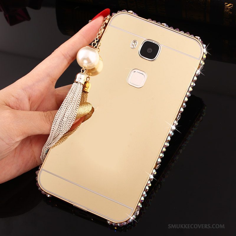 Etui Huawei G7 Plus Metal Af Personlighed Telefon, Cover Huawei G7 Plus Beskyttelse Guld Anti-fald